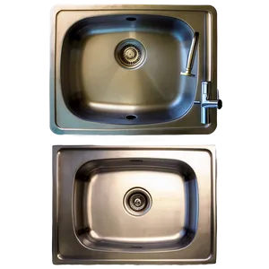 Double Bowl Kitchen Sink Png 06122024 PNG Image