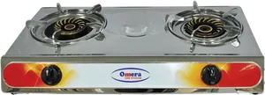 Double Burner Gas Stove Top View PNG Image