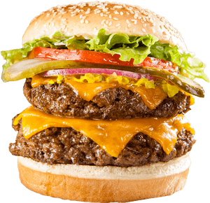 Double King Burger Fatburger, HD Png Download PNG image with transparent background