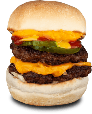 Double Cheeseburger Slider, HD Png Download PNG image with transparent background