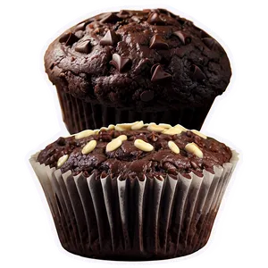 Double Chocolate Muffin Png Geb PNG Image