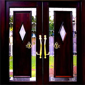 Double Front Doors Png Cna PNG Image