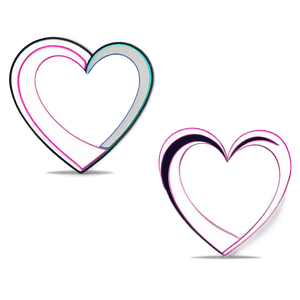 Double Heart Outline PNG 05252024 PNG