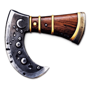 Double-Sided Axe Art PNG 05252024 PNG image with transparent background