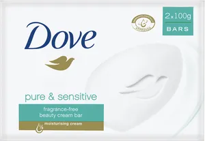 Dove Pure Sensitive Soap Packaging PNG Image