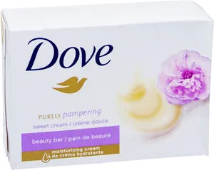 Dove Purely Pampering Beauty Bar Packaging PNG Image