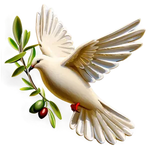 Dove With Olive Branch Clipart Png 15 PNG Image