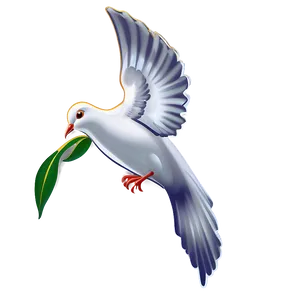 Dove With Olive Branch Clipart Png 21 PNG Image