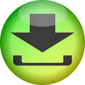 Download Button Green PNG Image