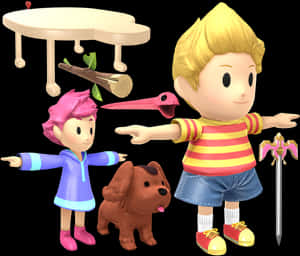 Download Zip Archive - Lucas Super Smash Bros Ultimate, HD Png Download PNG image with transparent background