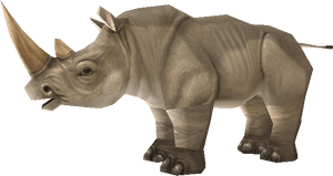 Download Zip Archive - Zoo Tycoon 2 Rhinoceros, HD Png Download PNG image with transparent background