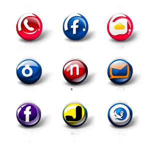 Downloadable Social Icons Set PNG 05252024 PNG
