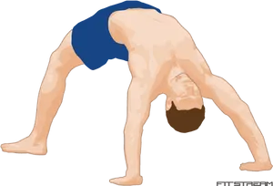 Downward Dog Yoga Pose Illustration PNG Image