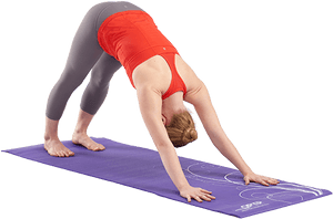 496 Yoga Mat In Use - Yoga On Mat Png, Transparent Png PNG with transparent background