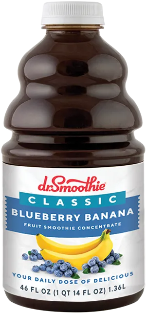 Dr Smoothie Classic Blueberry Banana Concentrate PNG Image