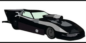 Drag Racing Car Illustration PNG with transparent background