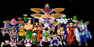 Dragon Ball Characters Gathering PNG image with transparent background