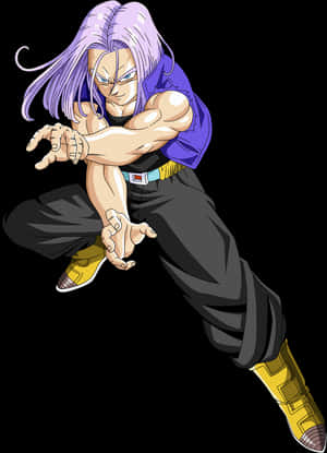 Dragon Ball Trunks Readyfor Battle PNG image with transparent background