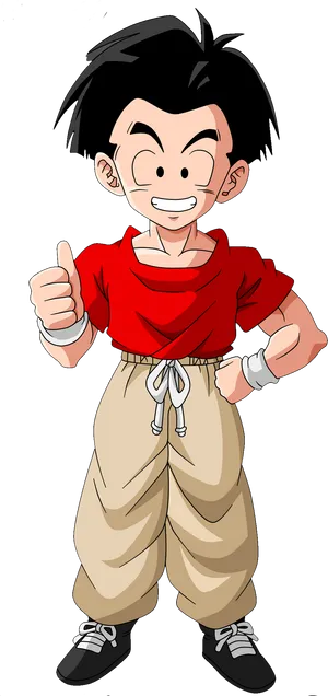 Dragon Ball Z Character Thumbs Up PNG Image