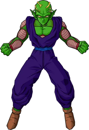 Dragon Ball Z Piccolo Stance PNG Image