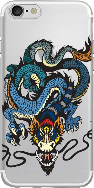 Dragon Tattoo Designi Phone Case PNG Image