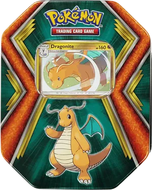 Dragonite Pokemon Card Packaging PNG Image