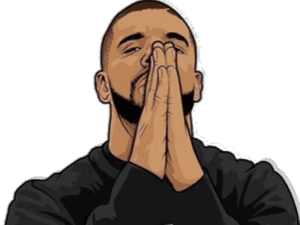 Drake Hand Gesture Illustration PNG image with transparent background