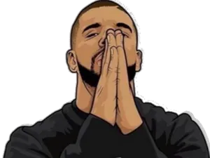 Drake Hand Gesture Illustration PNG Image