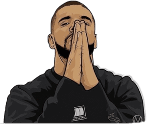 Drake Hand Gesture Illustration PNG image with transparent background