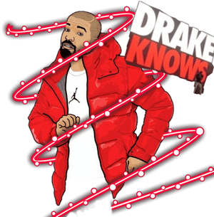 Drake Knows Animated Artwork PNG image with transparent background