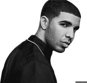 Drake Profile Portrait PNG with transparent background