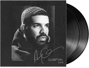 Drake Scorpion Album Cover Vinyl PNG with transparent background