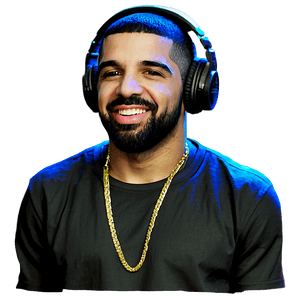 Drake with Headphones PNG sit55 PNG image with transparent background