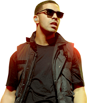 Drakein Concert Sunglasses PNG with transparent background
