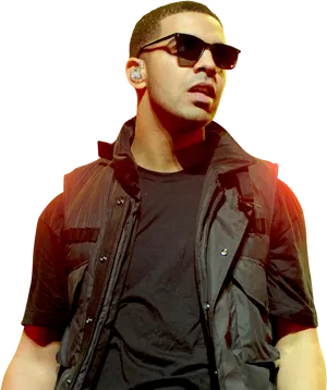 Drakein Concert Sunglasses PNG Image