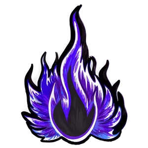 Drawing Of Purple Fire Png Ruo45 PNG Image