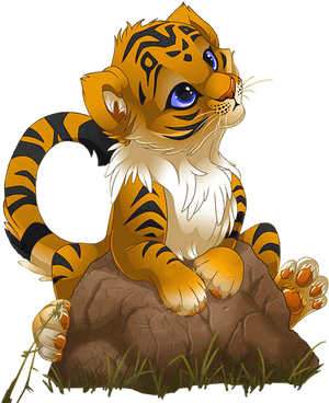 Drawn Tiger Png Tumblr - Little Tiger Png PNG image with transparent background
