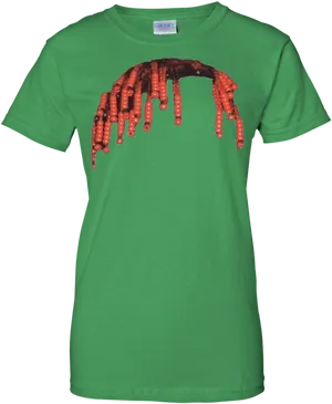 Dreadlock Octopus T Shirt Design PNG Image