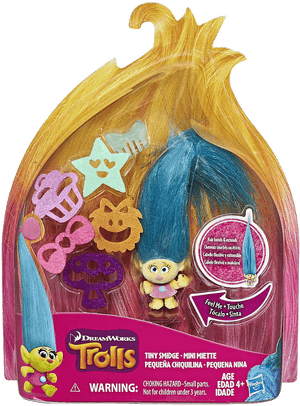 Buy Action Figure Hasbro Trolls Hair Raising Tiny Smidge - Trolls Tiny Smidge, HD Png Download PNG image with transparent background