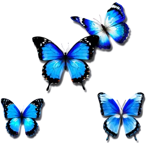 Dreamy Blue Butterflies Png 06132024 PNG Image