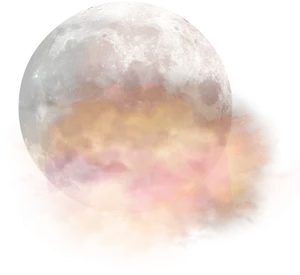 Dreamy Moonand Clouds PNG Image