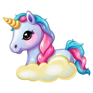 Dreamy Unicorn Clipart Png Lcv8 PNG Image