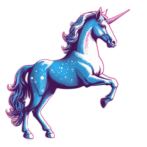 Dreamy Unicorn Silhouette PNG 06282024 PNG