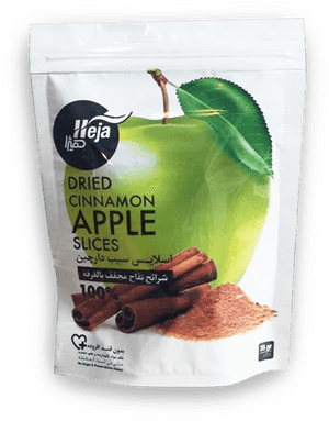 Dried Cinnamon Apple Slices Packaging PNG image with transparent background