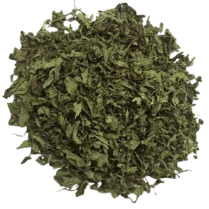 Dried Crushed Mint Leaves Texture PNG with transparent background