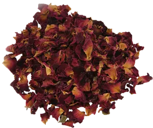 Dried Rose Petals Top View PNG Image