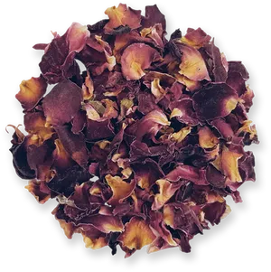 Dried Rose Petals Top View PNG Image