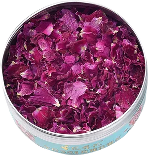 Dried Rose Petalsin Tin PNG Image