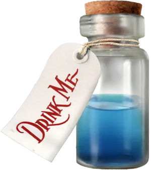 Drink Me Potion Wonderland PNG Image