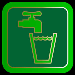 Drinking Water Sign Icon PNG image with transparent background